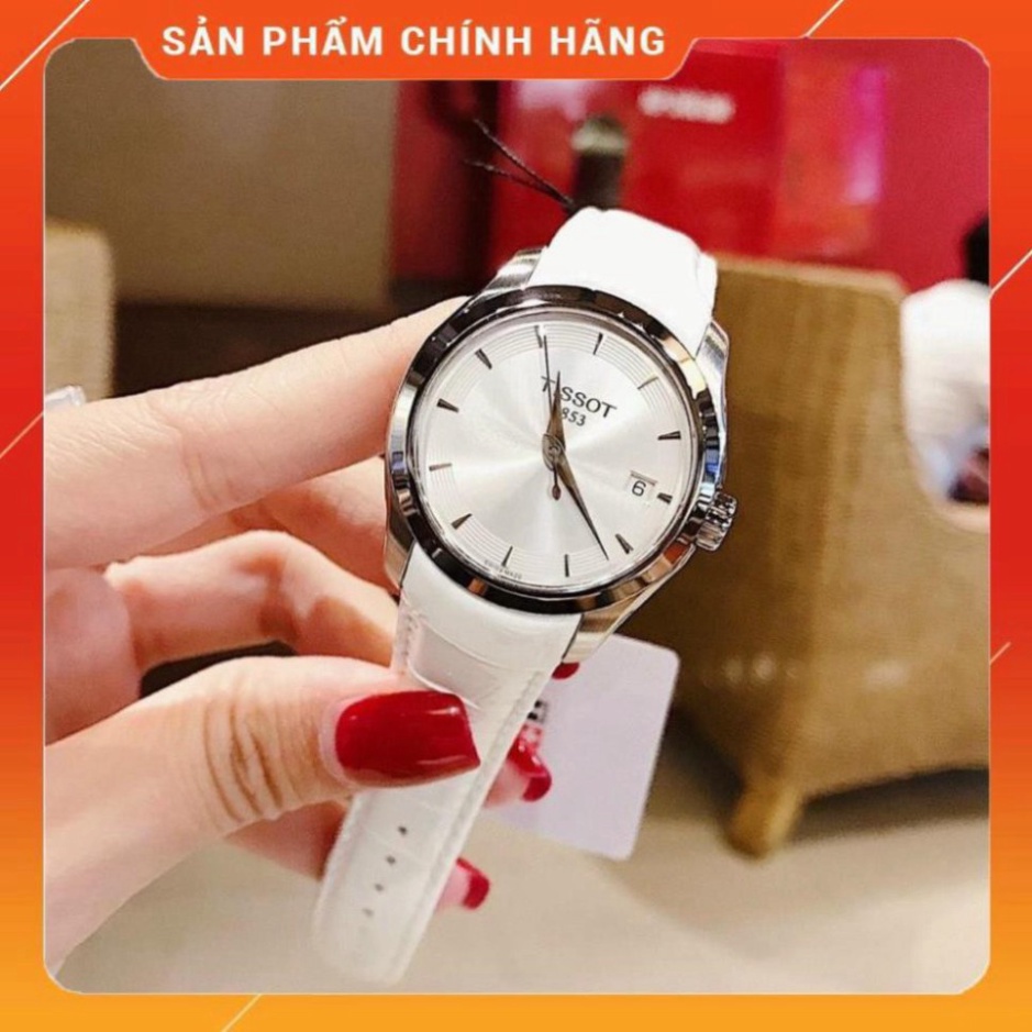 Đồng hồ nữ dây da TISOT full box dây da bóng, mặt chống xước sang trọng
