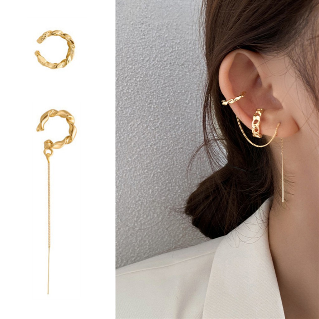 Bộ 2 Khuyên Tai Kiểu Bất Đối Xứng C172