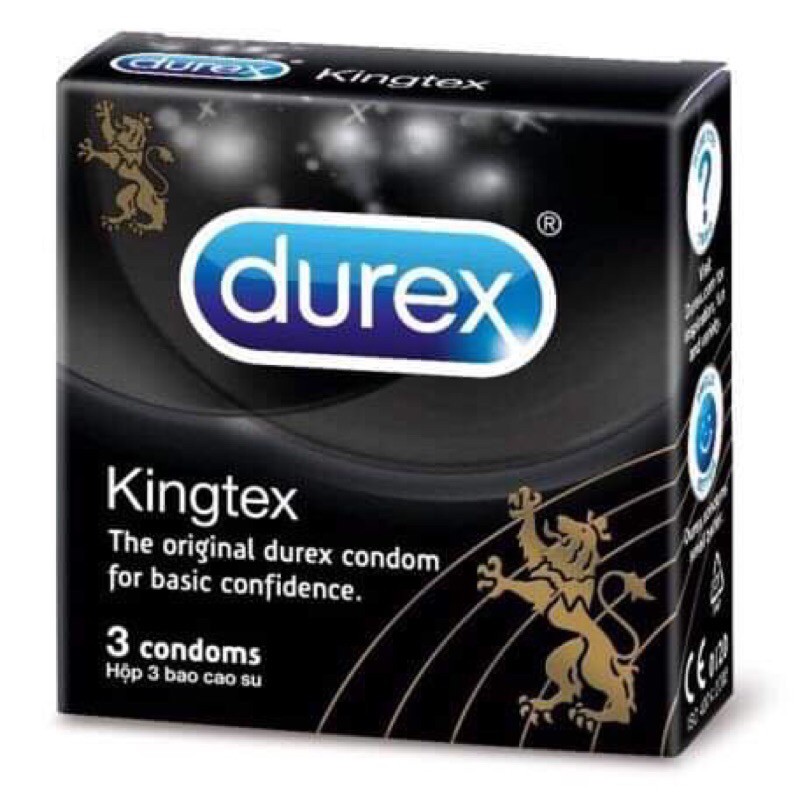 bao durex kingtex hộp 3 cái