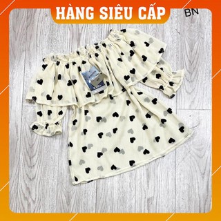 [FreeShip – Hàng Loại 1] Áo trễ vai trái tim/ Áo nữ cách điệu, chất đẹp cao cấp