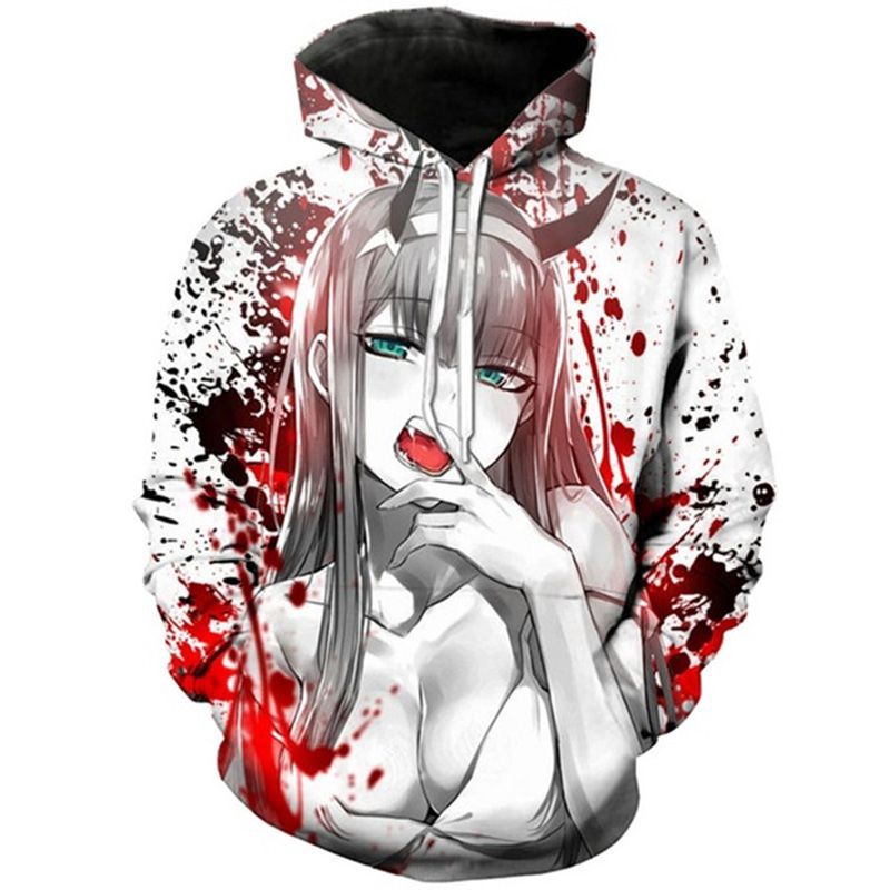 Áo Hoodie In Hình Anime 3d Cá Tính Cho Cặp Đôi