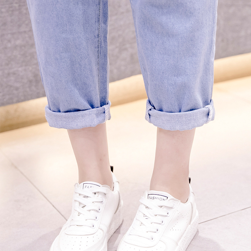 Quần Jeans Lưng Thun Ống Rộng Size Lớn Thời Trang Dành Cho Nữ 100kg