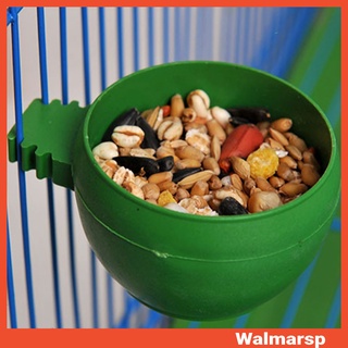 Bát nhựa tròn dùng đựng thức ăn/nước uống treo lồng chim tiện dụng