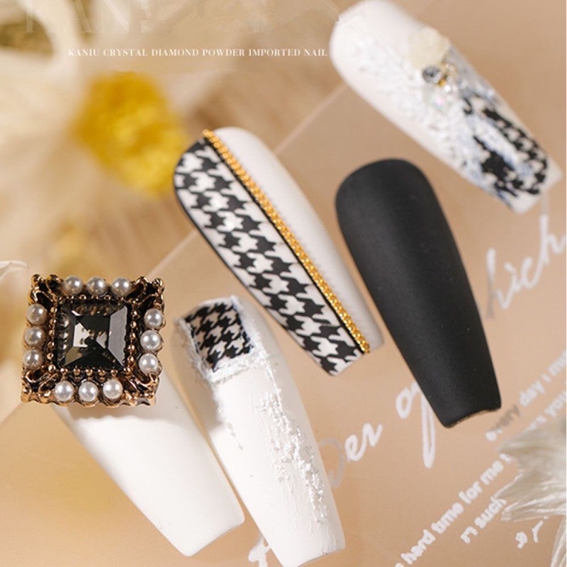 Sticker lụa cao cấp sọc kẻ caro dán móng nail