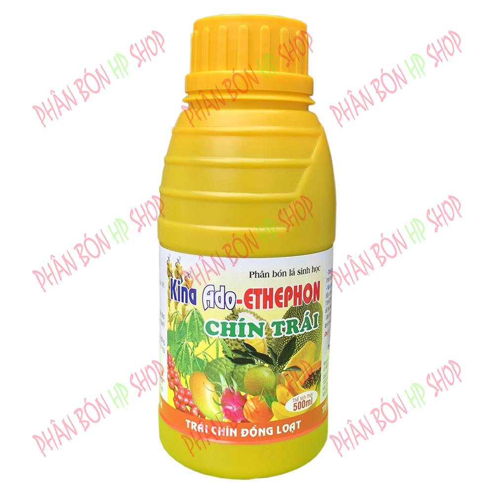 Phân Bón Lá Sinh Học Kina Ado – Ethephon – Trái chín đồng loạt (Chai 500ml)