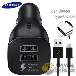 (Loại tốt) Cóc sạc xe hơi Samsung 2 cổng usb sạc.
