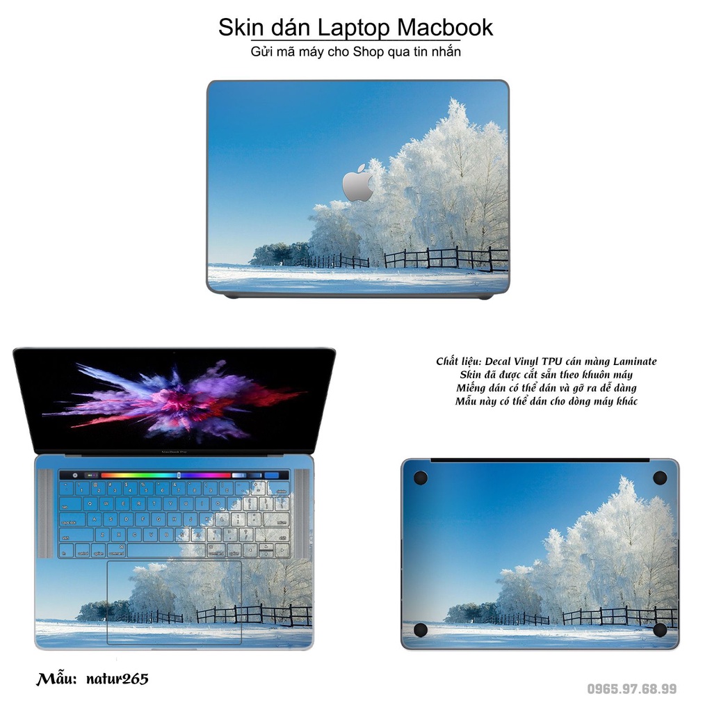 Skin dán Macbook mẫu thiên nhiên (đã cắt sẵn, inbox mã máy cho shop)