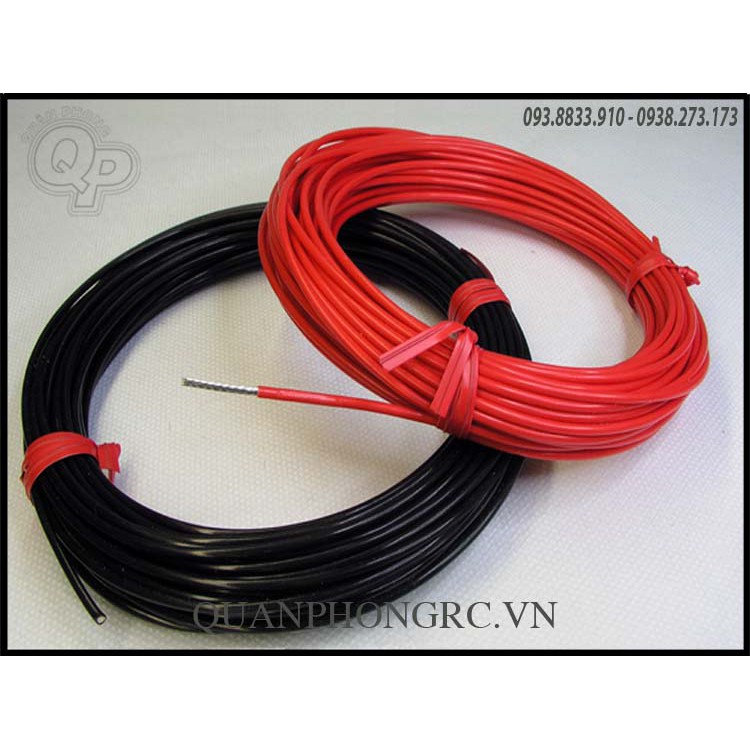 Dây AWG Silicon chịu nhiệt 14AWG đến 16AWG  2 mét đơn