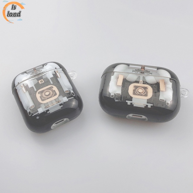 [IS] Vỏ Bảo Vệ Hộp Đựng Tai Nghe Imd Mềm Hình Cấu Trúc Cơ Khí Cho Airpods Pro