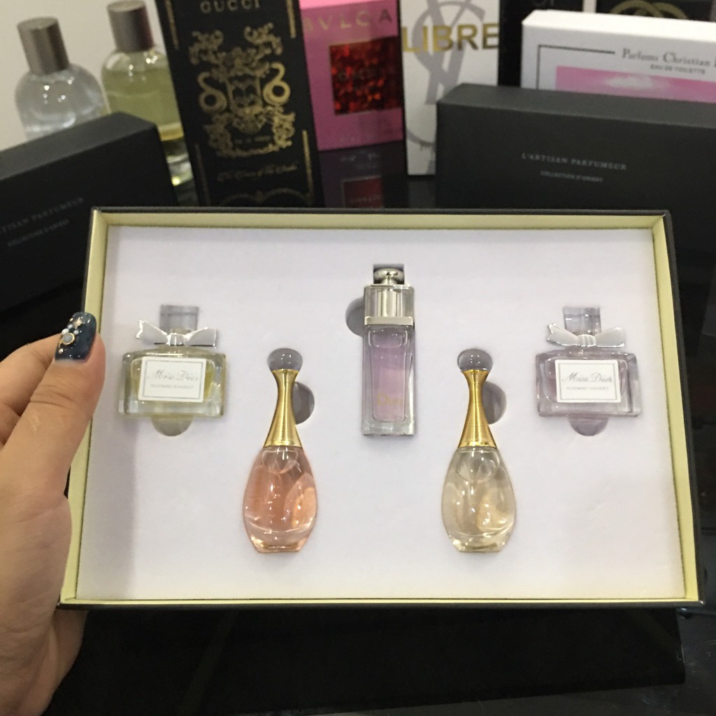 💯Nước hoa mini [𝘊𝘩𝘪́𝘯𝘩 𝘏𝘢̃𝘯𝘨] ComBo Bộ Set Bộ Nước Hoa Dior Mini 5 chai -chính hãng Dior | Thế Giới Skin Care