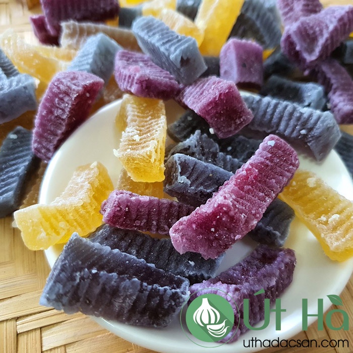 Mứt Rong Sụn Biển Thanh Thanh Hộp 250gr Đặc Sản Ninh Thuận Dạng Thỏi Thập Cẩm Nhiều Hương Vị - Út Hà Đặc Sản