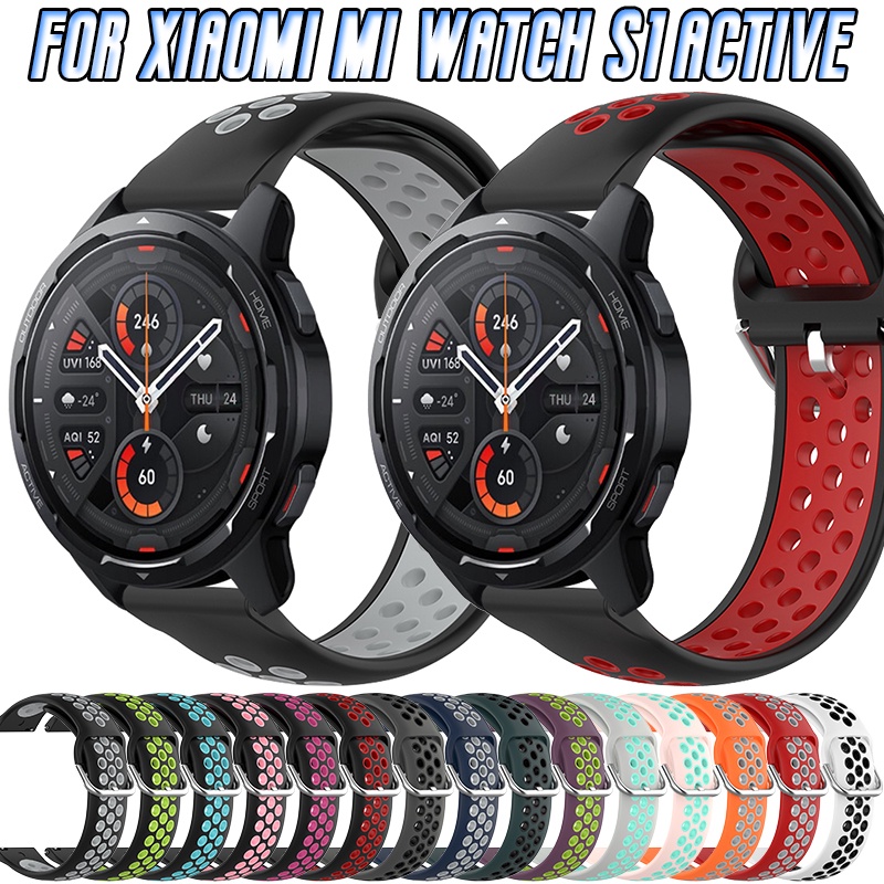 Dây Đeo Thay Thế Bằng Silicone 22mm Cho Đồng Hồ Xiaomi Mi Watch S1 Active S1