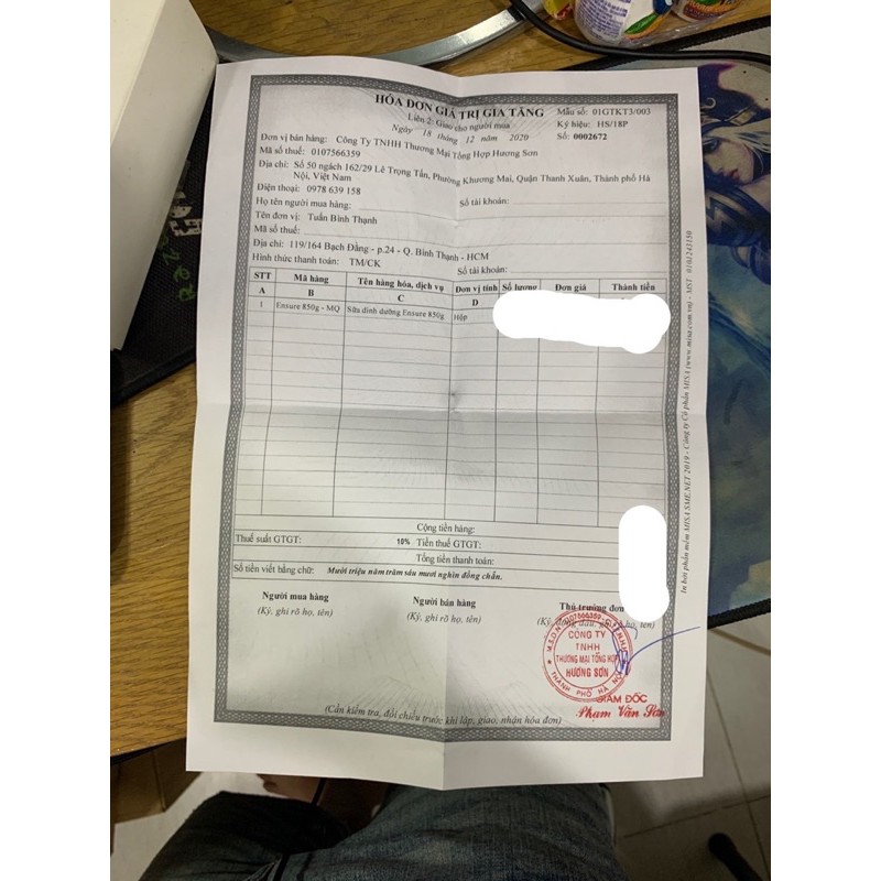 Sữa bột Ensure Original Nutrition Powder hộp 850g của Úc