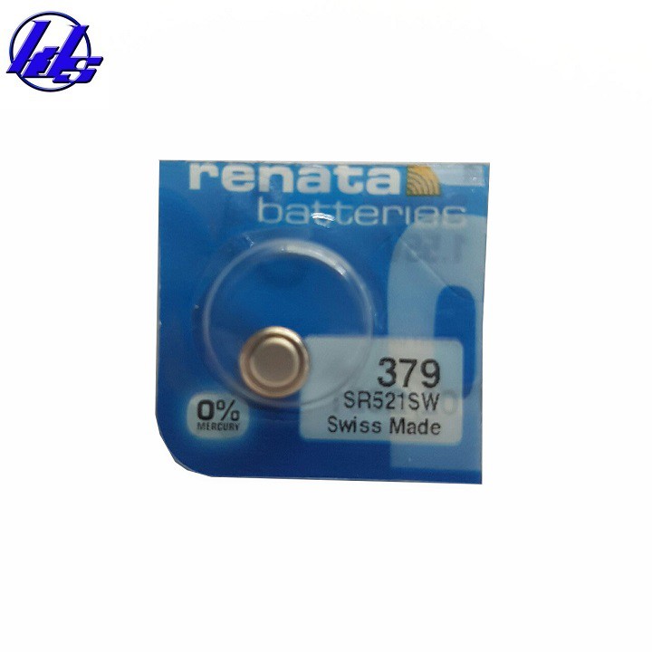 Pin đồng hồ 379 SR521SW Renata chính hãng Thụy Sĩ - Vỉ 1 viên