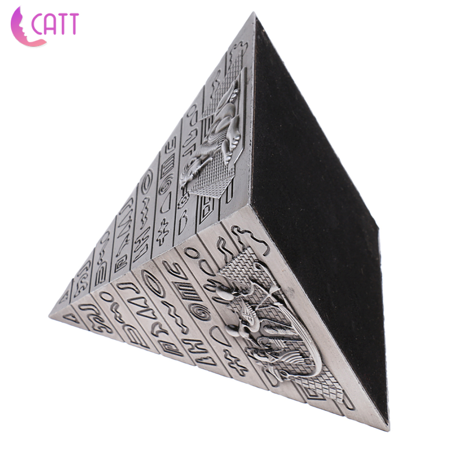 Mô Hình Kim Tự Tháp Ai Cập Mini 10cm Bằng Kim Loại