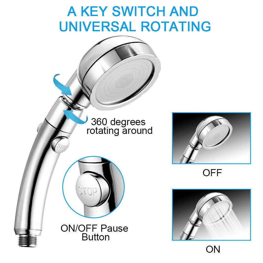 Vòi Sen 3 Trong 1 Áp Suất Cao Với Công Tắc On / Off