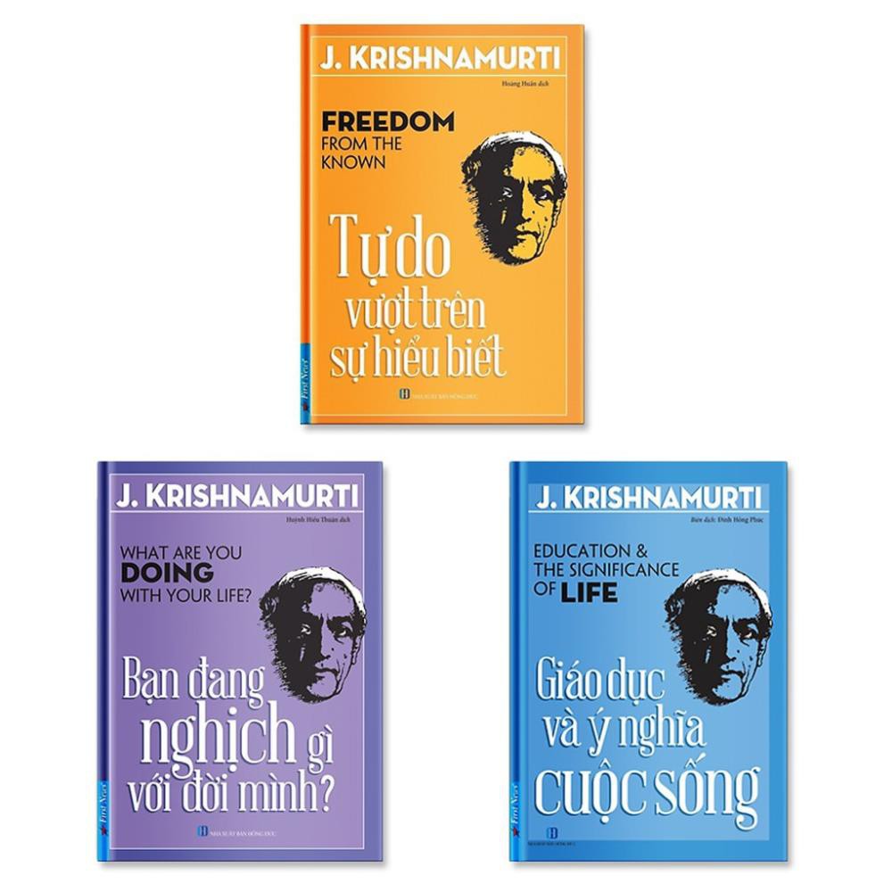 Sách - Trọn Bộ 3 Cuốn : Bạn Đang Nghịch Gì Với Đời Mình + Giáo Dục Và Ý Nghĩa Cuộc Sống &amp; Tự Do Vượt Trên Sự Hiểu Biết