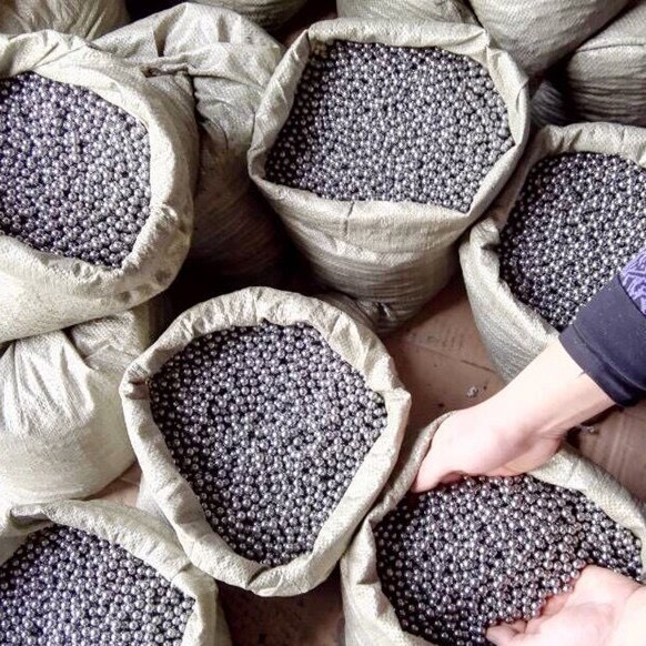 1kg viên bi sắt xe đạp bóng đẹp không gỉ - súng cao su bắn chim cao cấp