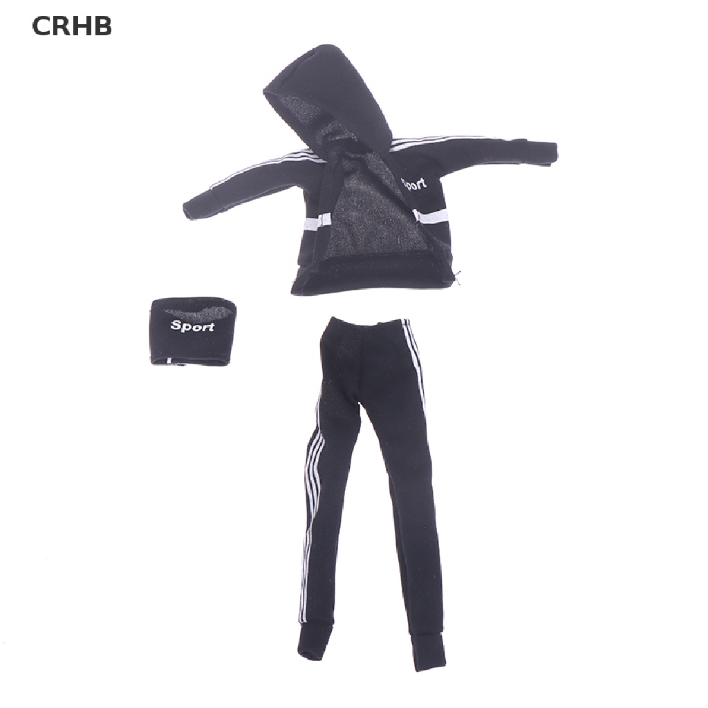 Bộ Đồ Thể Thao 3 Món Thời Trang Cho Búp Bê 1 / 6 30cm Mới