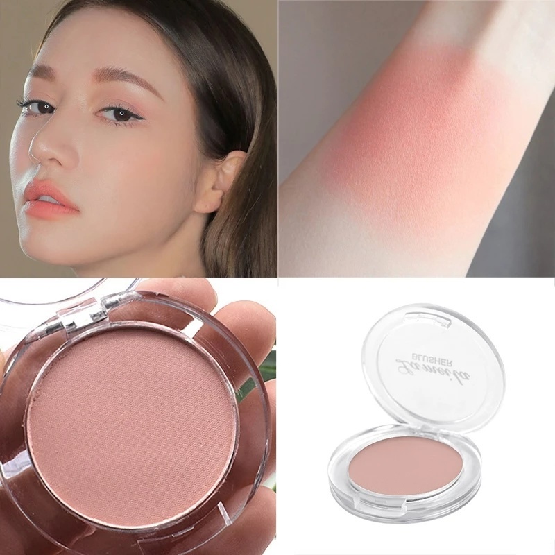 1 Hộp Phấn Má Hồng LAMEILA Màu Đơn Sắc Trang Điểm Tự Nhiên