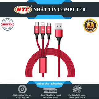 CÁP SẠC 3IN1 UNITEK C4049RD