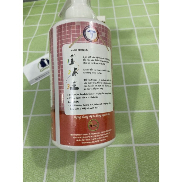 Sữa Tắm chó mèo Pet Gel Plus giảm ve rận, khử mùi