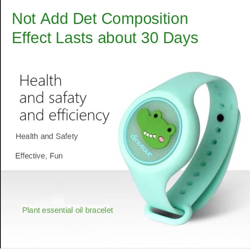 Vòng tay chống muỗi bằng tinh dầu có thể xoay được kiểu dáng hoạt hình