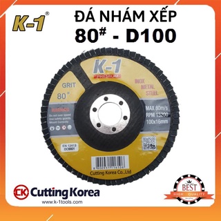 Đá nhám xếp 80# d100 thương hiệu k1