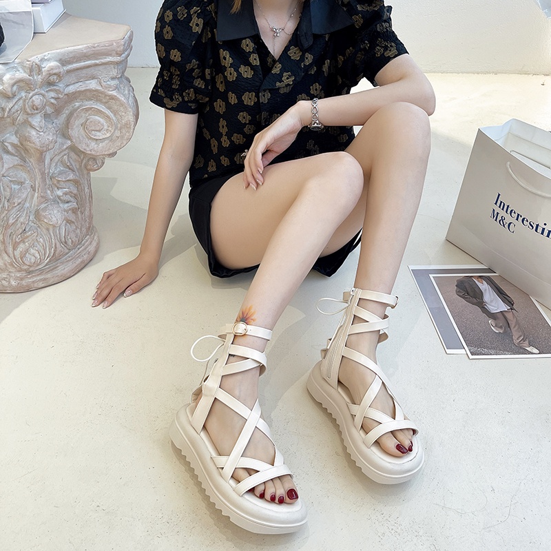 Xăng Đan Kiểu Đế Cao Dây Đan Cao Cổ Ulzzang