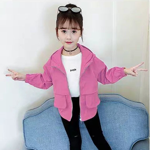 Áo Khoác Thời Trang Xuân Thu Hàn Quốc 2021 Cho Bé Gái