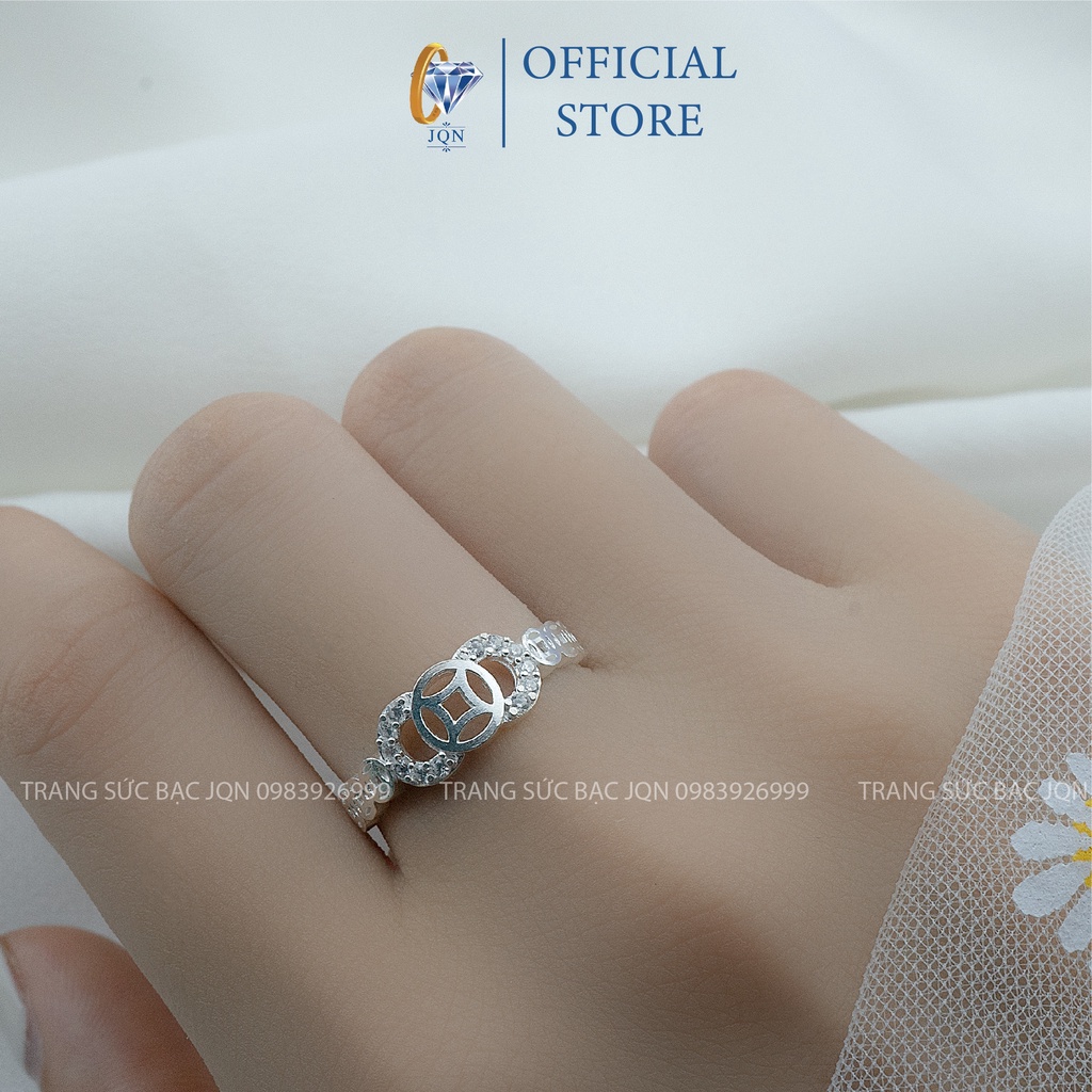 Nhẫn Kim Tiền Bạc Thật JQN Mang Lại Tài Lộc May Mắn N09