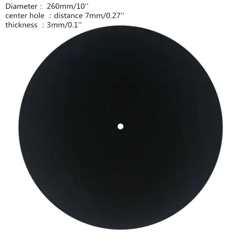 Thảm Nỉ Chống Tĩnh Điện 7mm Có Lỗ Xoay Được Cho Máy Ghi Âm Vinyl LP