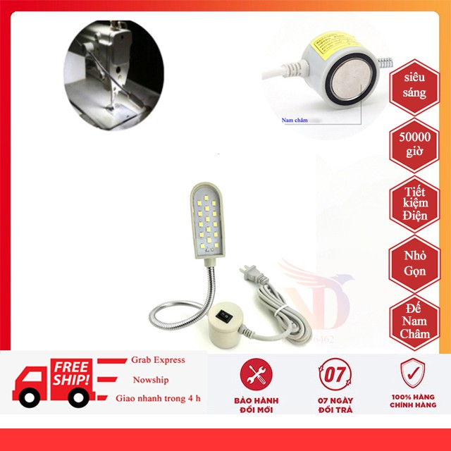 Đèn led máy may công nghiệp &gt; ‎Đèn máy khâu 20 bóng có nam châm