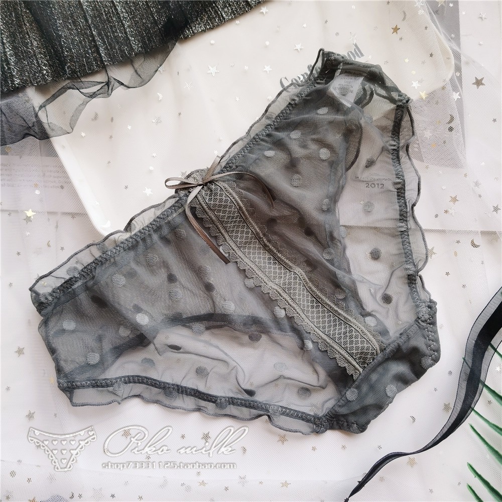 Quần lót nữ lưới dây ren nơ ruy băng thoáng khí Lolita sexy freesz hông 78-95cm M27 | BigBuy360 - bigbuy360.vn