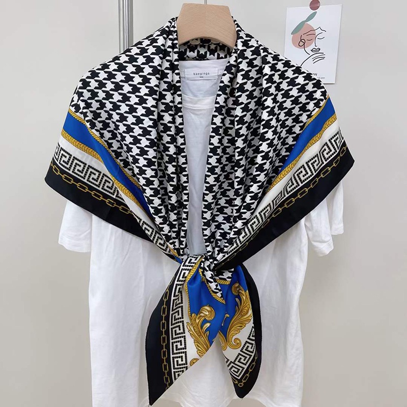 Khăn Choàng Vuông 110cm (43.3inch) WJ1133-09 Cho Nữ