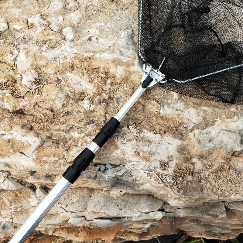 Vợt Bắt Cá Tam Giác - Vợt Bắt Cá Tam Giác 1m7 Cán Nhôm Thu Gọn Cao Cấp