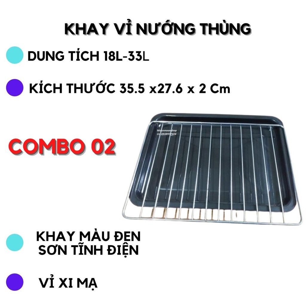 Khay Vỉ Nướng Thùng Dung Tích Từ 18 Lít Đến 33 Lít Dùng Để Đựng, Hứng, Nướng... Dầu, Thực Phẩm