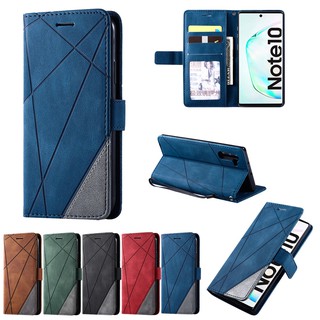 Ốp Điện Thoại Cho Samsung Galaxy Note 20 ultra 10 9 8 S10 lite S24 plus S22 S20 FE Flip Cover Ví Bao Da PU Thẻ Túi Chống Sốc Silicon Mềm TPU Ốp Lưng