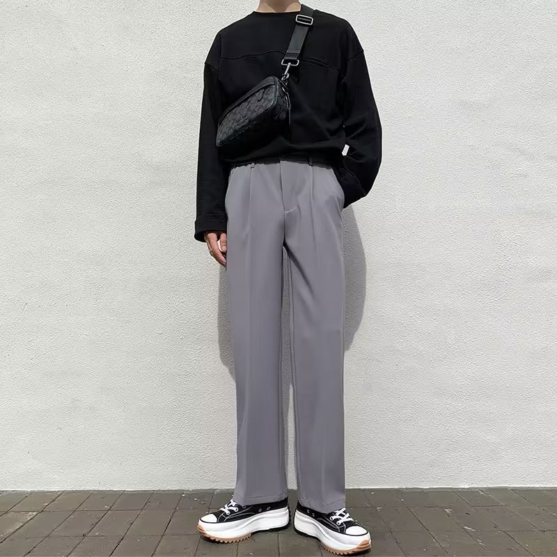 Nam Triều Tiên ​Quần Dài Dáng Rộng Thiết Kế Hợp Thời Trang (Size M-3XL)