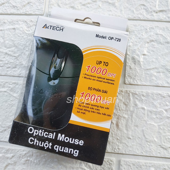 Chuột quang A4Tech 720 (Đen)