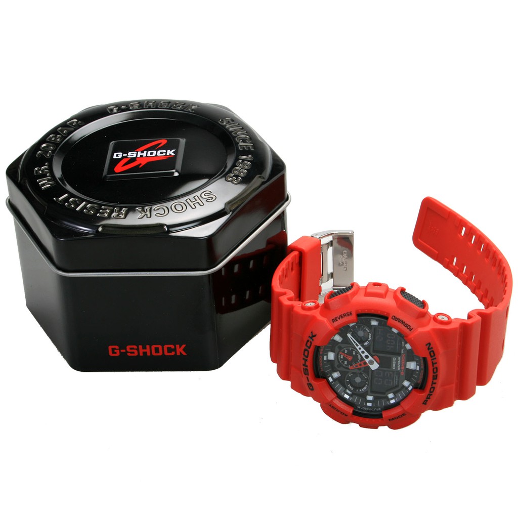 Đồng hồ thể thao nam nữ G-Shock GA-100B-4A Full phụ kiện