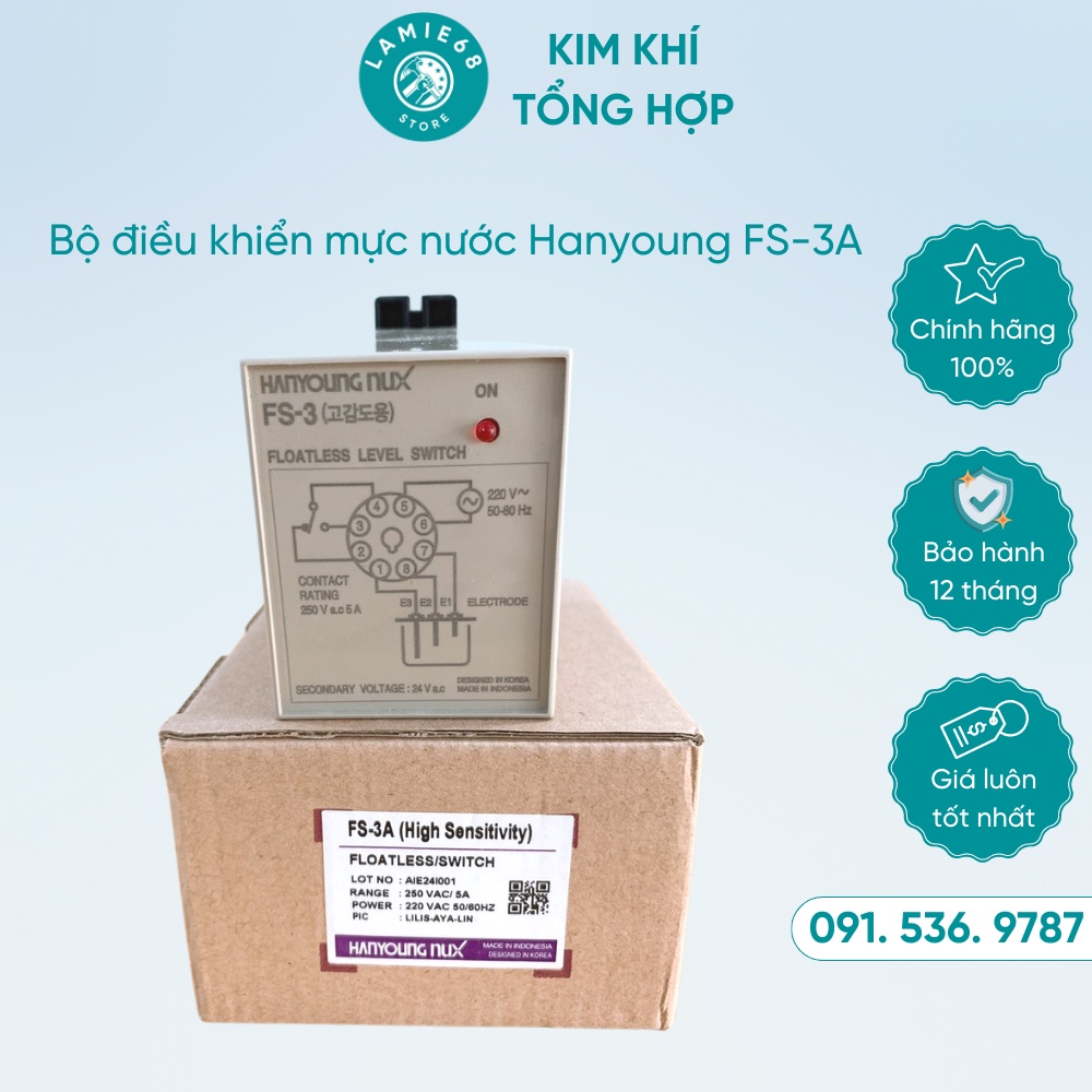 Bộ điều khiển mực nước ⚡ CHẤT LƯỢNG CAO ⚡ Thiết bị báo mức nước Hanyoung độ chính xác cao FS-3A (Tặng kèm đế)