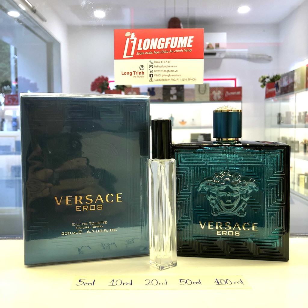 [Có Video] Mẫu thử nước hoa Versace Eros For Man EDT - Chiết nước hoa 5ml 10ml 20ml 30ml