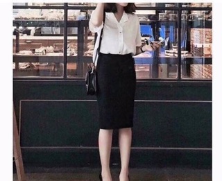 Chân váy bút chì công sở nữ ( hình thật)
