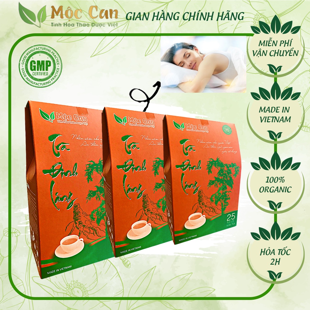 Trà Đinh Lăng Túi Lọc, hỗ trợ chứng mất ngủ, cải thiện giấc ngủ của bạn