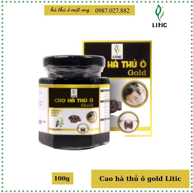 Hà thủ ô đỏ giảm rụng tóc bổ máu đẹp da yếu sinh lý cải thiện tóc bạc sớm LITIC CHTO