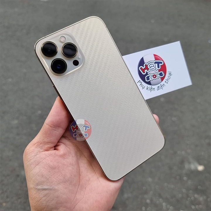 Dán decal vân carbon mặt lưng cho IP 13 Pro Max / 13 Pro / 13 / 13 Mini
