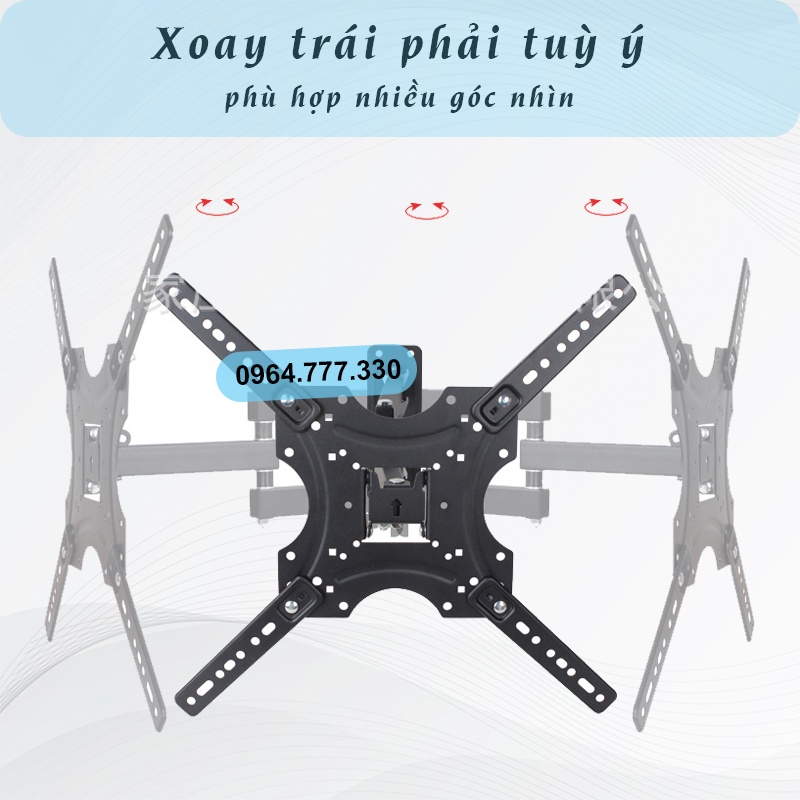 CP104 – Giá treo màn hình máy tính/Tivi - Xoay đa năng/ trái-phải 180độ – Gắn tường