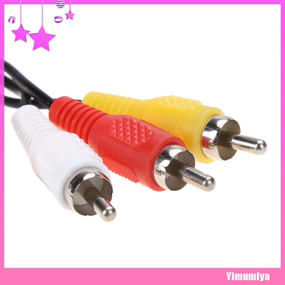 Cáp âm thanh/ video AV dài 1.8 m 3 RCA 9 chấu cho Sega Genesis 2/3