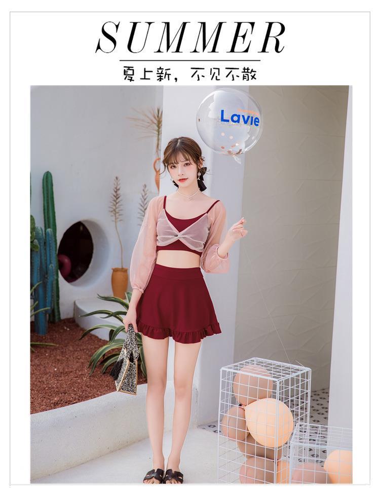 KoreaninsSwomen Swimwear2021New Year Tides Conservative Split Hot Springs, Including Student Swimwear | BigBuy360 - bigbuy360.vn